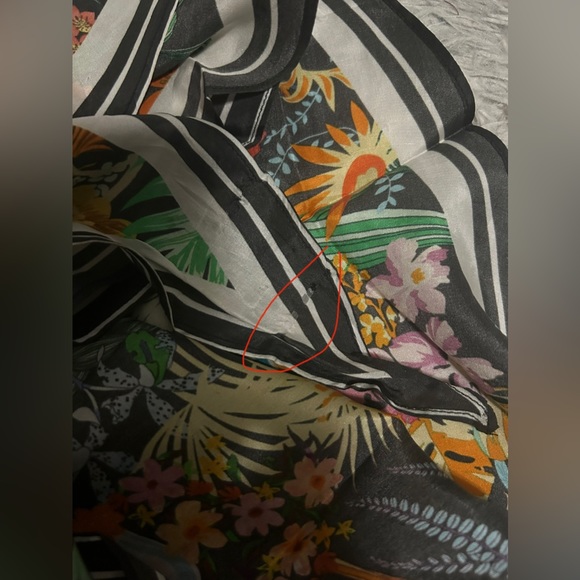 Vismaya Floral 100% Silk Scarf - Picture 9 of 9